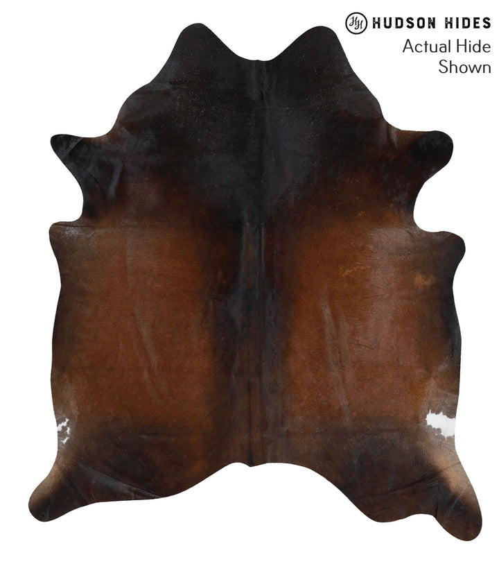 Chocolate X-Large Brazilian Cowhide Rug 6'9"H x 5'11"W #68684 by Hudson Hides