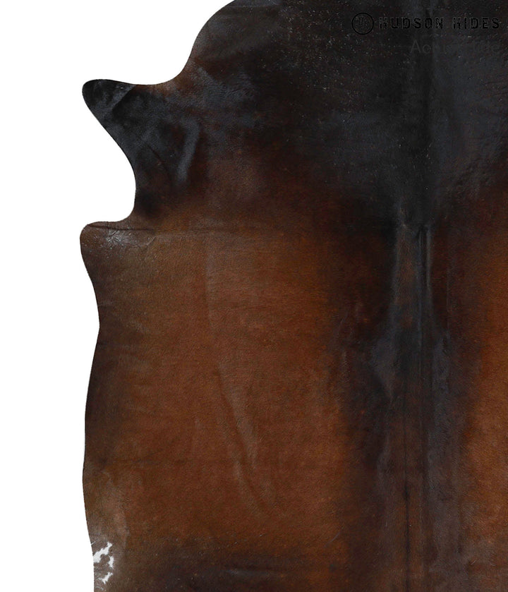 Chocolate X-Large Brazilian Cowhide Rug 6'9"H x 5'11"W #68684 by Hudson Hides