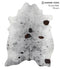 Salt and Pepper Black Large Brazilian Cowhide Rug 7'1