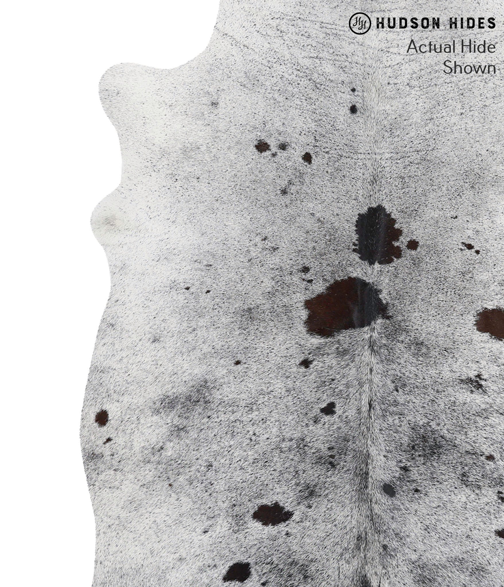 Salt and Pepper Black Cowhide Rug #68712