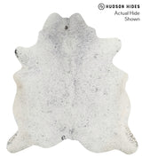 Salt and Pepper Black Large Brazilian Cowhide Rug 6'3"H x 5'9"W #68726 by Hudson Hides