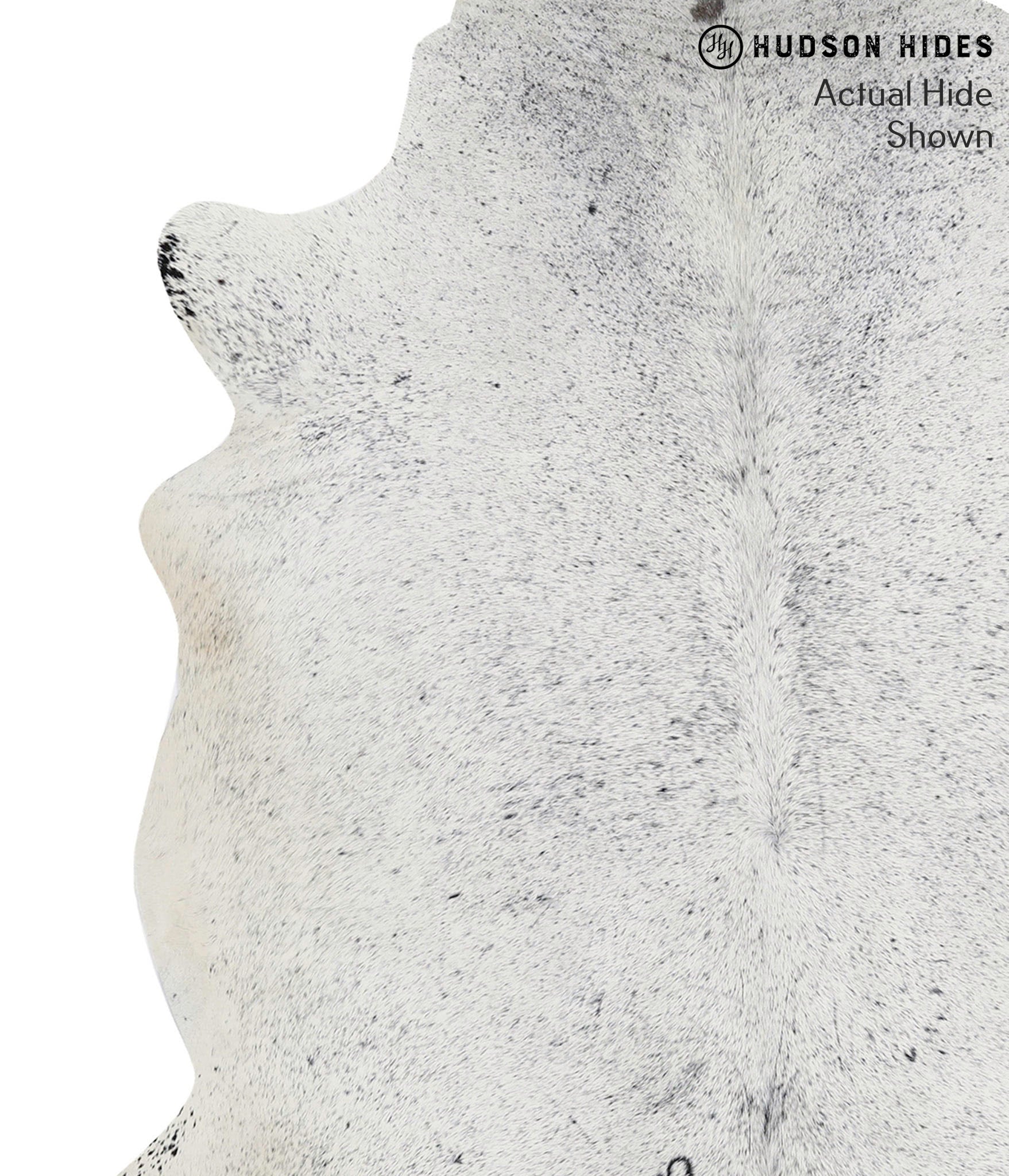 Salt and Pepper Black Cowhide Rug #68726