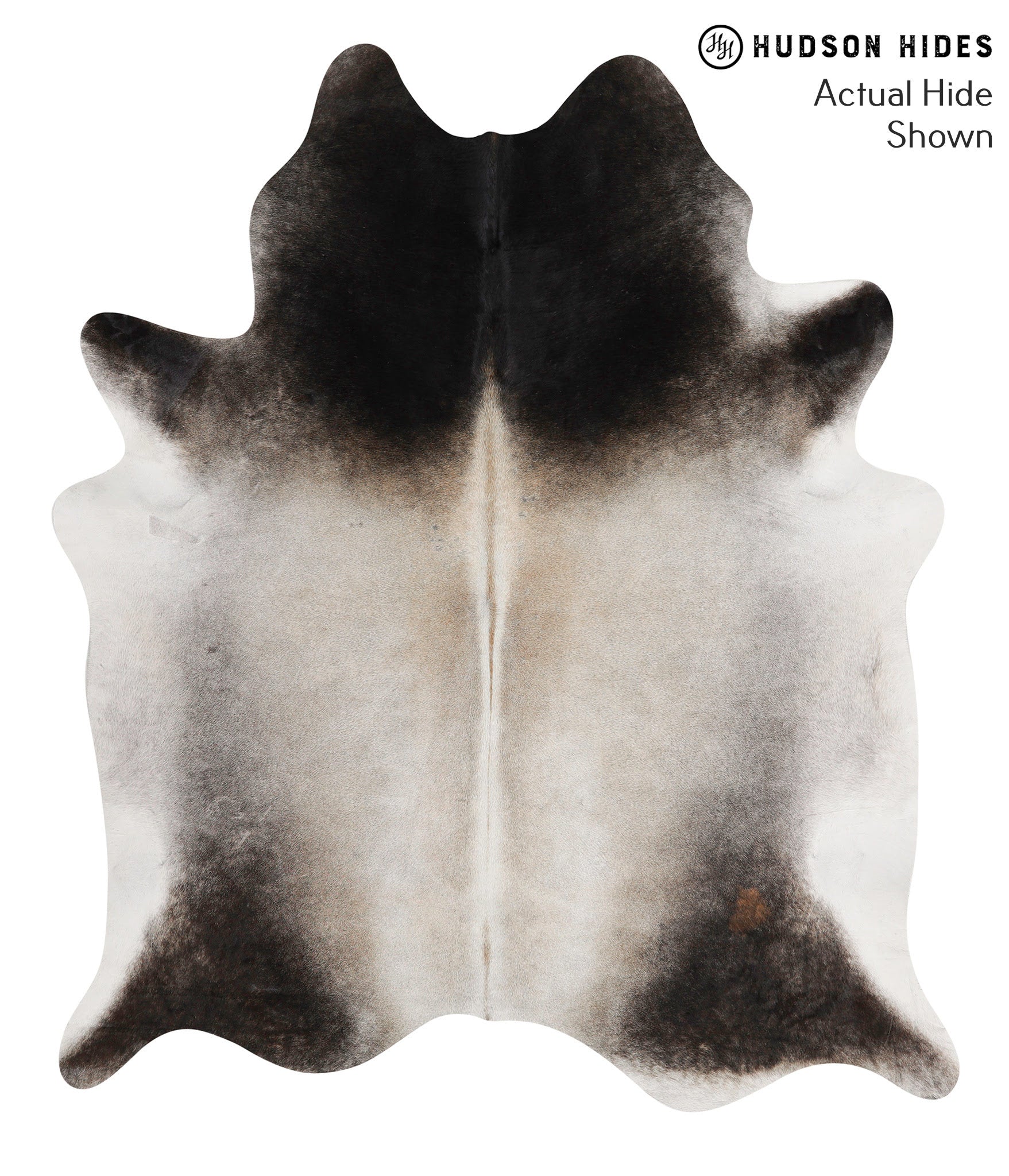 Grey with Beige Cowhide Rug #68775