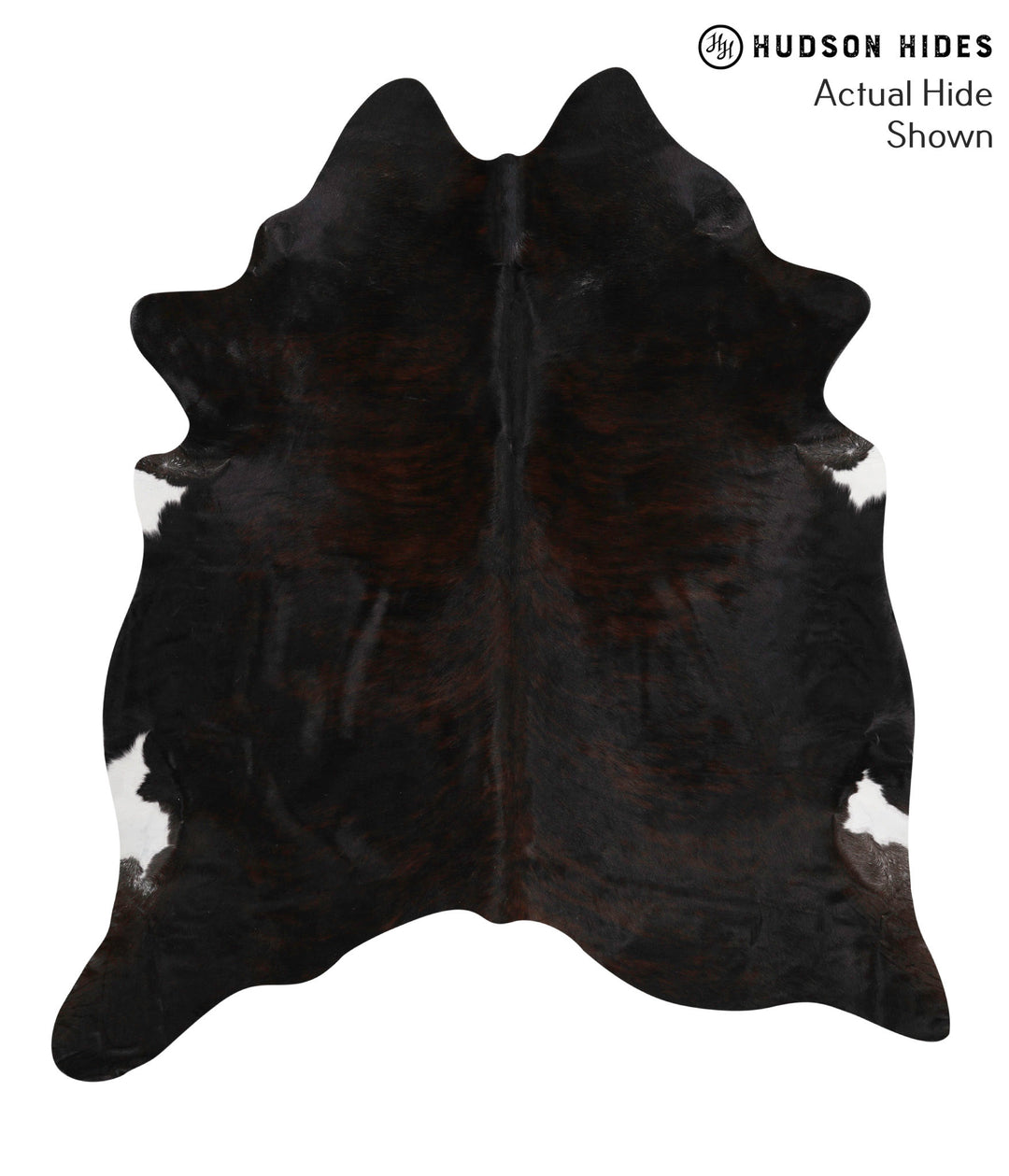 Dark Brindle X-Large Brazilian Cowhide Rug 7'0"H x 6'4"W #68782 by Hud