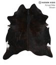 Dark Brindle X-Large Brazilian Cowhide Rug 7'0"H x 6'4"W #68782 by Hudson Hides
