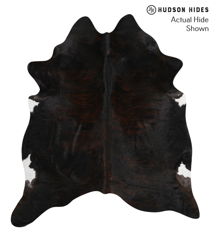 Dark Brindle X-Large Brazilian Cowhide Rug 7'0"H x 6'4"W #68782 by Hudson Hides