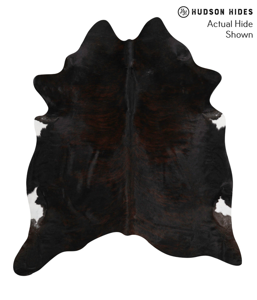 Dark Brindle X-Large Brazilian Cowhide Rug 7'0"H x 6'4"W #68782 by Hudson Hides