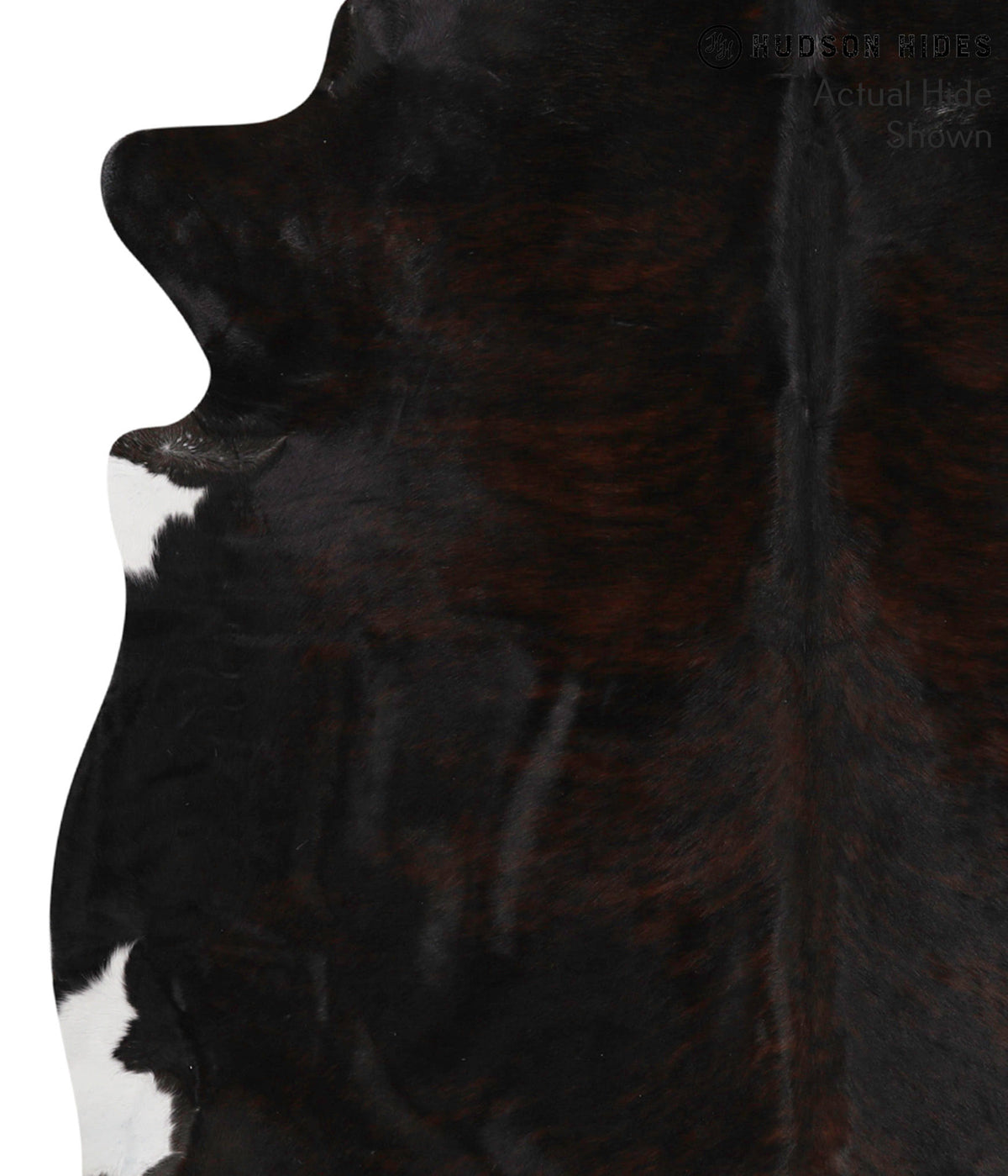 Dark Brindle X-Large Brazilian Cowhide Rug 7'0"H x 6'4"W #68782 by Hudson Hides