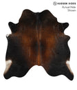 Chocolate X-Large Brazilian Cowhide Rug 6'6"H x 6'5"W #68797 by Hudson Hides