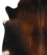 Chocolate X-Large Brazilian Cowhide Rug 6'6"H x 6'5"W #68797 by Hudson Hides