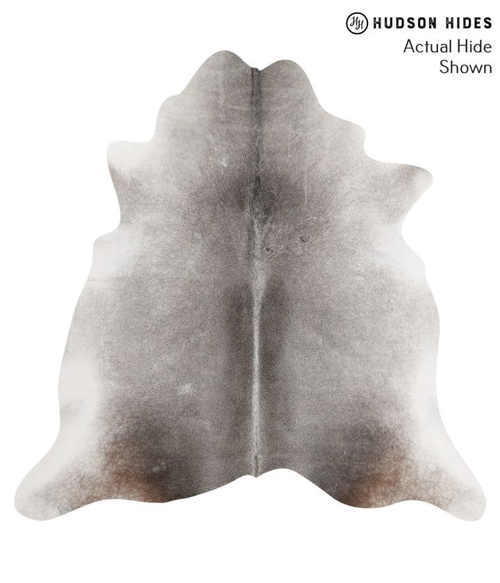 Medium Grey X-Large Brazilian Cowhide Rug 6'9"H x 6'8"W #68801 by Hudson Hides