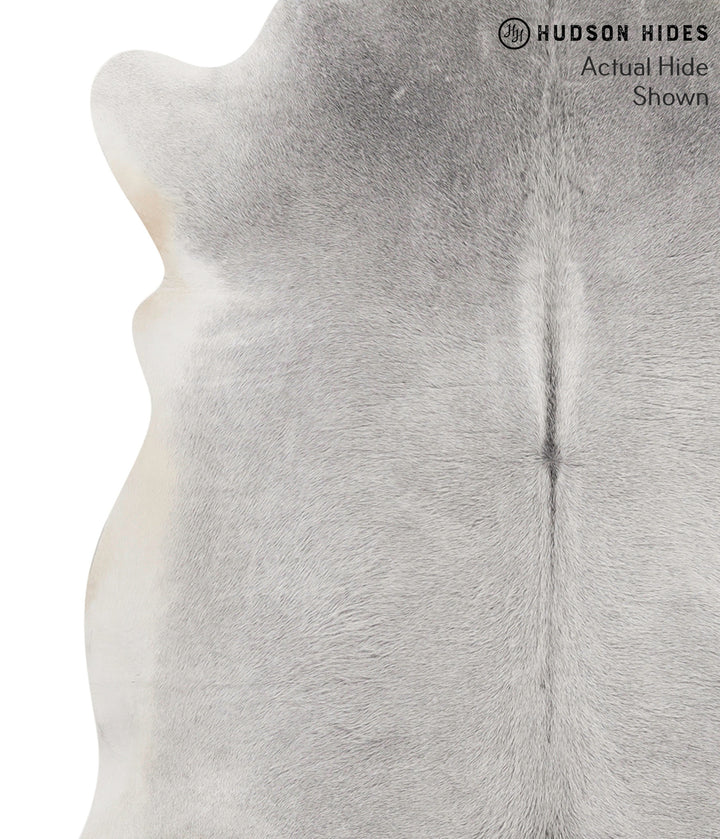 Medium Grey X-Large Brazilian Cowhide Rug 6'9"H x 6'0"W #68805 by Hudson Hides