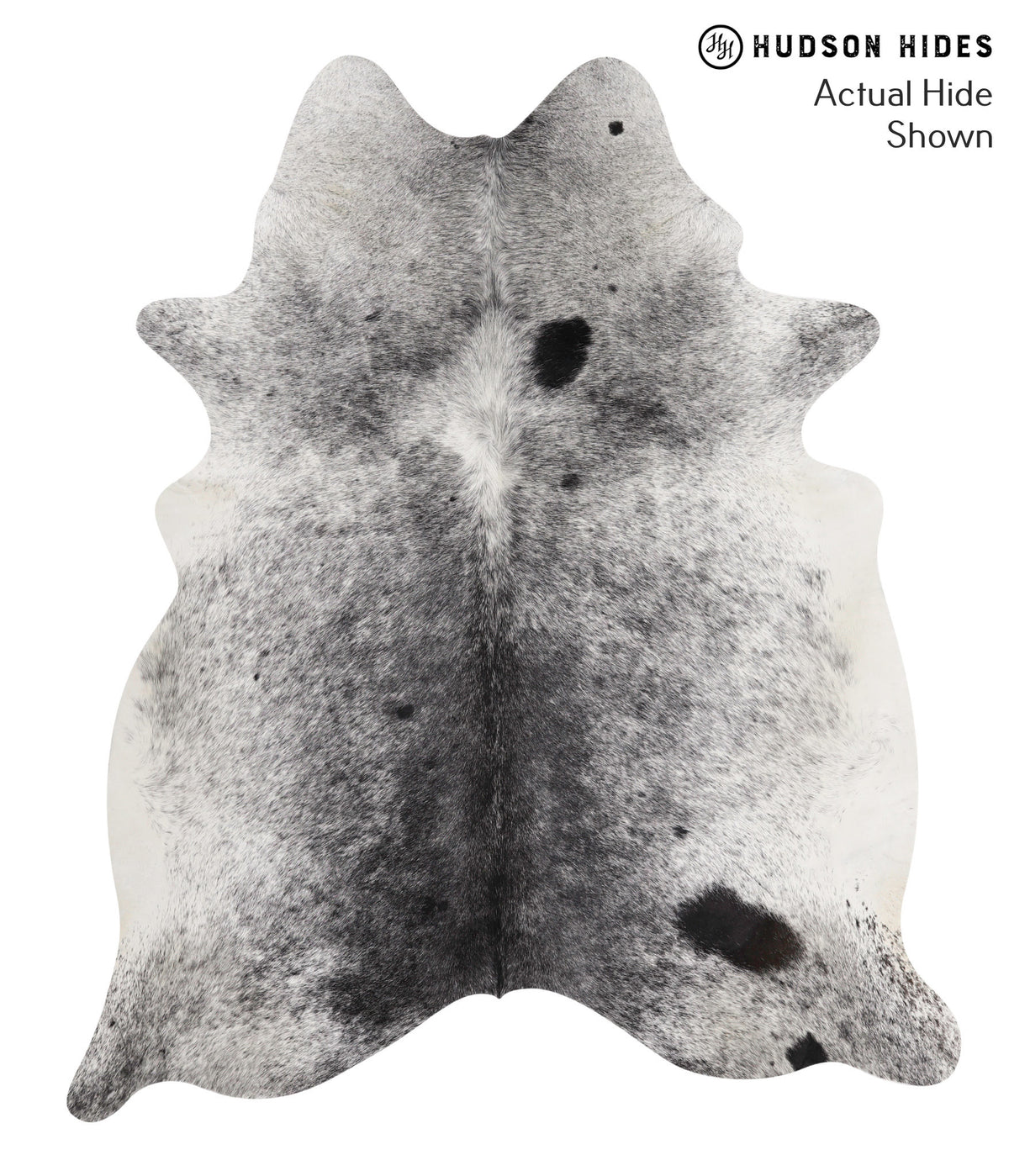 Salt and Pepper Black Cowhide Rug #68822