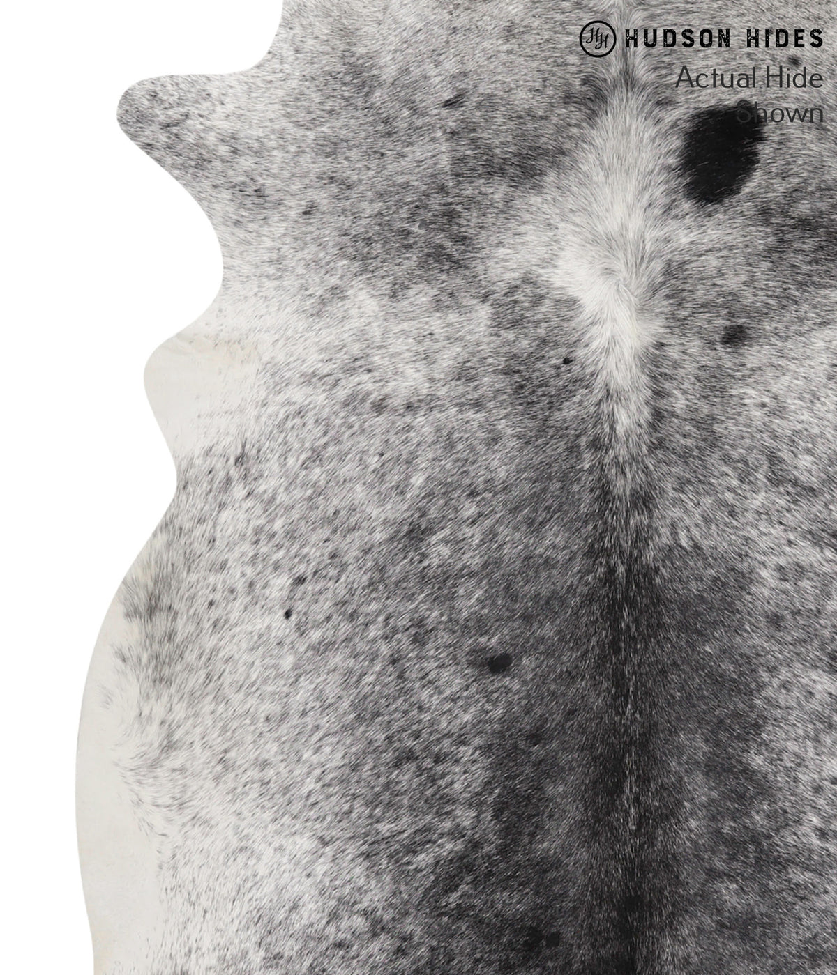 Salt and Pepper Black Cowhide Rug #68822