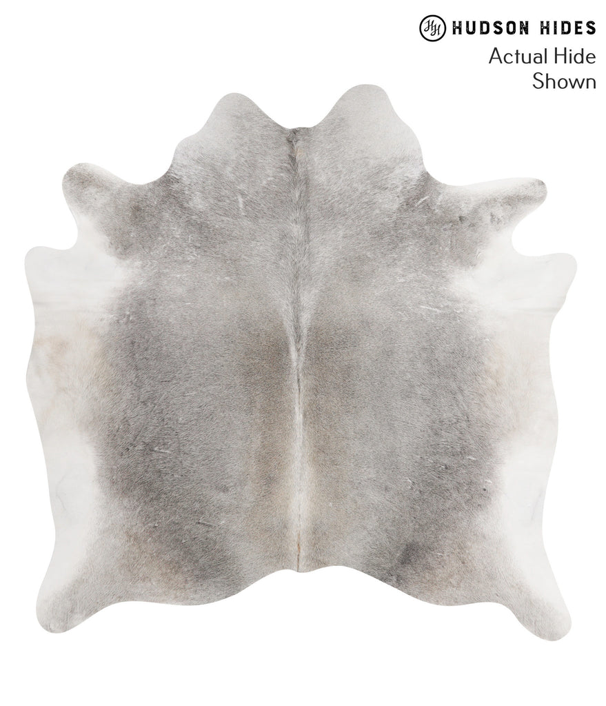 Medium Grey X-Large Brazilian Cowhide Rug 6'9"H x 6'9"W #68890 by Hudson Hides