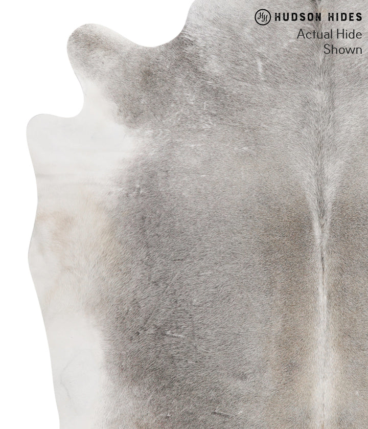 Medium Grey X-Large Brazilian Cowhide Rug 6'9"H x 6'9"W #68890 by Hudson Hides