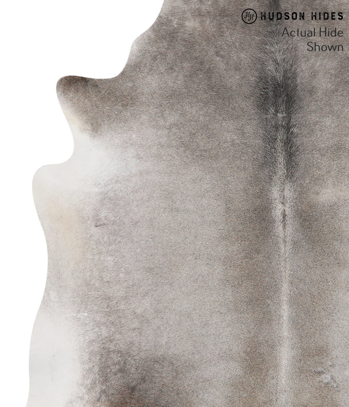 Medium Grey X-Large Brazilian Cowhide Rug 6'7"H x 6'9"W #68891 by Hudson Hides
