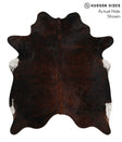 Dark Brindle X-Large Brazilian Cowhide Rug 6'11"H x 5'11"W #68917 by Hudson Hides