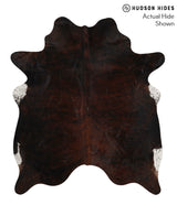 Dark Brindle X-Large Brazilian Cowhide Rug 6'11"H x 5'11"W #68917 by Hudson Hides