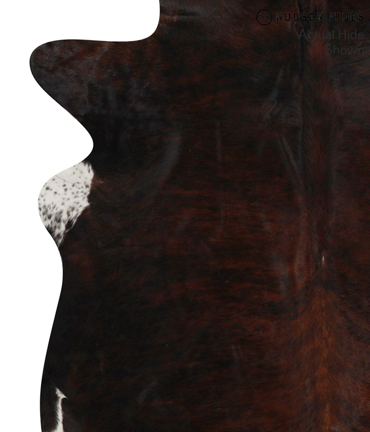 Dark Brindle X-Large Brazilian Cowhide Rug 6'11"H x 5'11"W #68917 by Hudson Hides