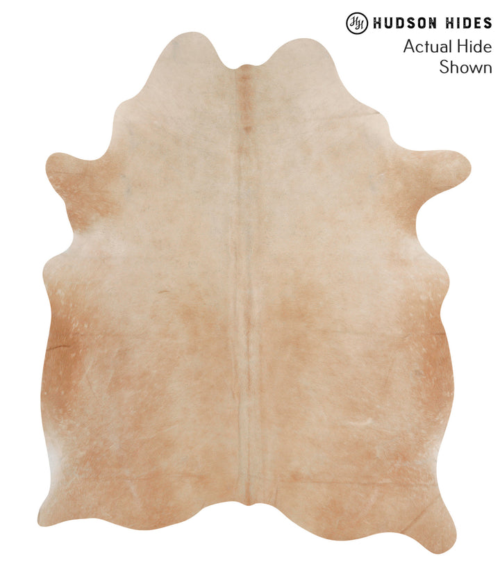 Beige X-Large Brazilian Cowhide Rug 7'2"H x 6'0"W #68927 by Hudson Hides