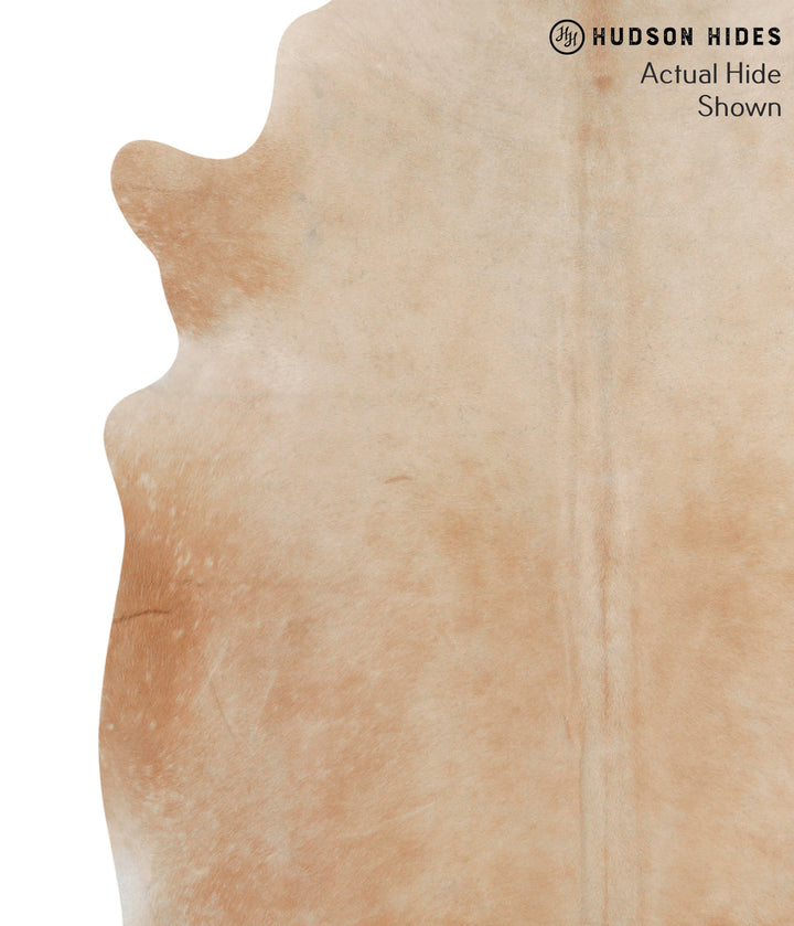 Beige X-Large Brazilian Cowhide Rug 7'2"H x 6'0"W #68927 by Hudson Hides