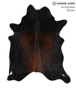 Chocolate X-Large Brazilian Cowhide Rug 7'5"H x 6'0"W #68950 by Hudson Hides
