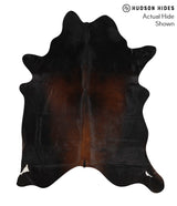 Chocolate X-Large Brazilian Cowhide Rug 7'5"H x 6'0"W #68950 by Hudson Hides