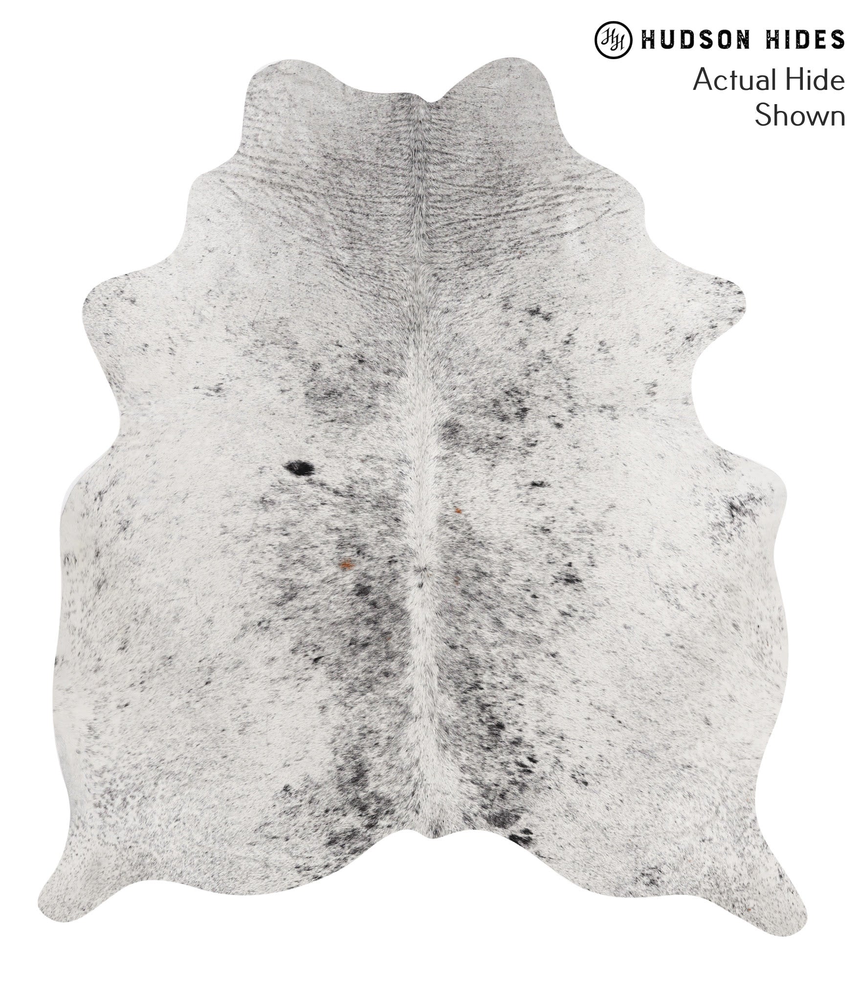 Salt and Pepper Black Cowhide Rug #68971