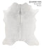 Medium Grey X-Large Brazilian Cowhide Rug 7'5