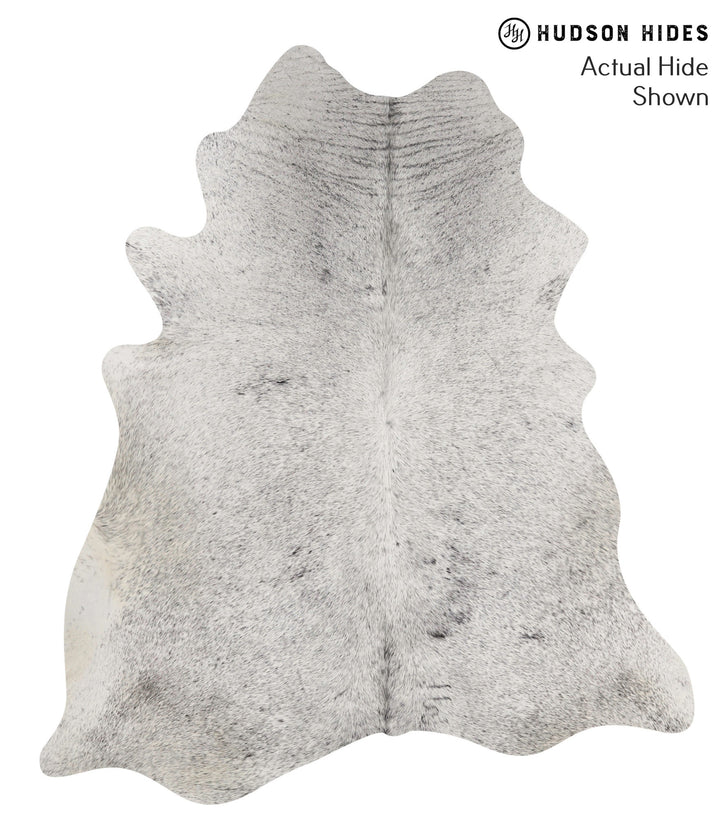 Salt and Pepper Black X-Large Brazilian Cowhide Rug 7'3"H x 6'3"W #69008 by Hudson Hides