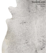 Salt and Pepper Black X-Large Brazilian Cowhide Rug 7'3"H x 6'3"W #69008 by Hudson Hides