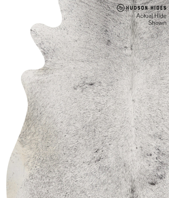 Salt and Pepper Black X-Large Brazilian Cowhide Rug 7'3"H x 6'3"W #69008 by Hudson Hides