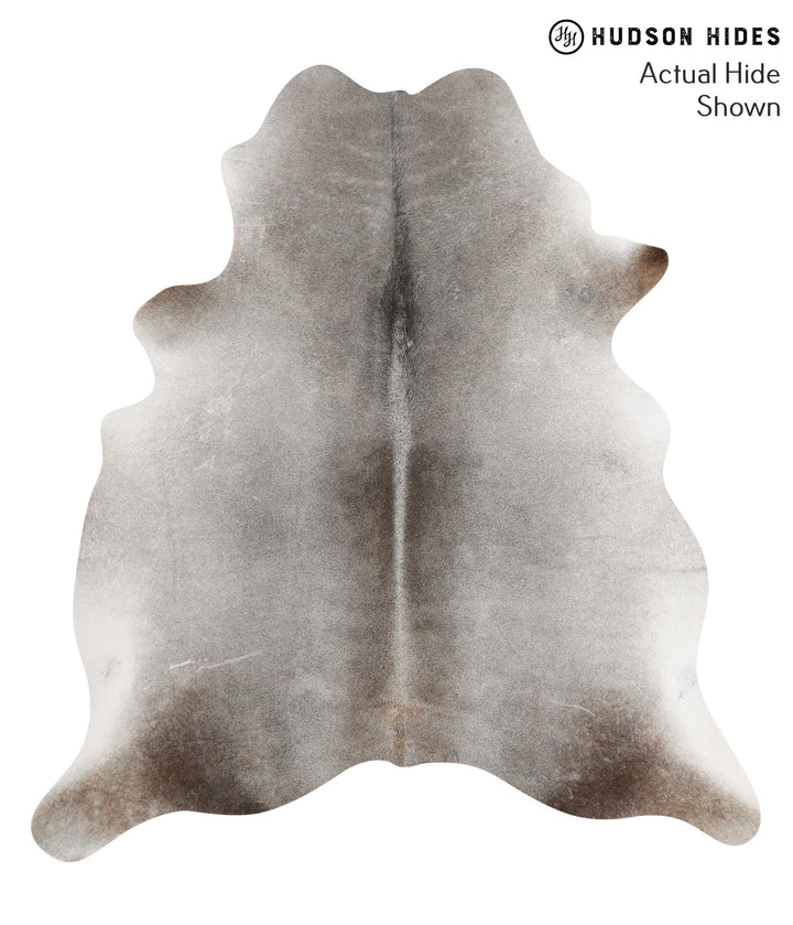 Medium Grey X-Large Brazilian Cowhide Rug 6'8"H x 6'2"W #69022 by Hudson Hides