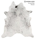 Salt and Pepper Black X-Large Brazilian Cowhide Rug 7'5"H x 6'6"W #69040 by Hudson Hides
