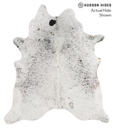Salt and Pepper Black X-Large Brazilian Cowhide Rug 7'5"H x 6'6"W #69040 by Hudson Hides