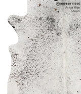 Salt and Pepper Black X-Large Brazilian Cowhide Rug 7'5"H x 6'6"W #69040 by Hudson Hides