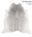 Medium Grey X-Large Brazilian Cowhide Rug 6'7"H x 6'2"W #69057 by Hudson Hides