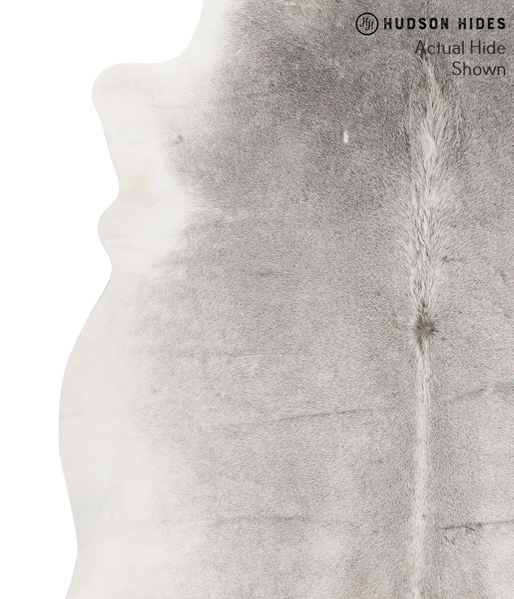 Medium Grey X-Large Brazilian Cowhide Rug 6'7"H x 6'2"W #69057 by Hudson Hides