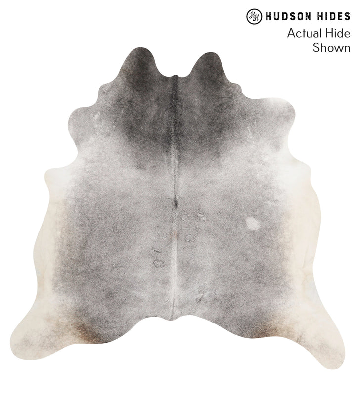 Medium Grey X-Large Brazilian Cowhide Rug 6'7"H x 6'11"W #69059 by Hudson Hides