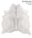 Medium Grey X-Large Brazilian Cowhide Rug 6'6"H x 6'4"W #69060 by Hudson Hides