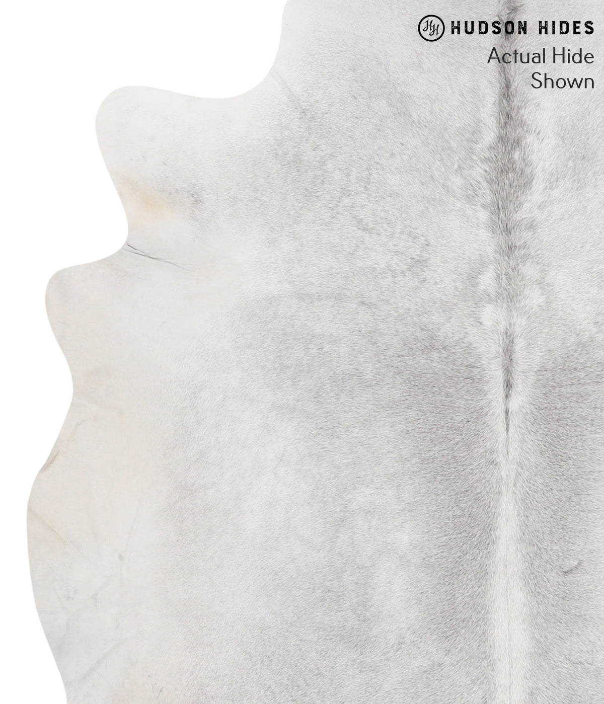 Medium Grey X-Large Brazilian Cowhide Rug 6'6"H x 6'4"W #69060 by Hudson Hides