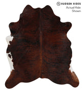 Dark Brindle X-Large Brazilian Cowhide Rug 6'11"H x 6'1"W #69166 by Hudson Hides