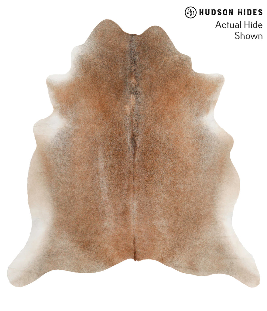 Grey with Beige X-Large Brazilian Cowhide Rug 6'7"H x 6'3"W #69214 by Hudson Hides