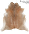 Grey with Beige X-Large Brazilian Cowhide Rug 6'7