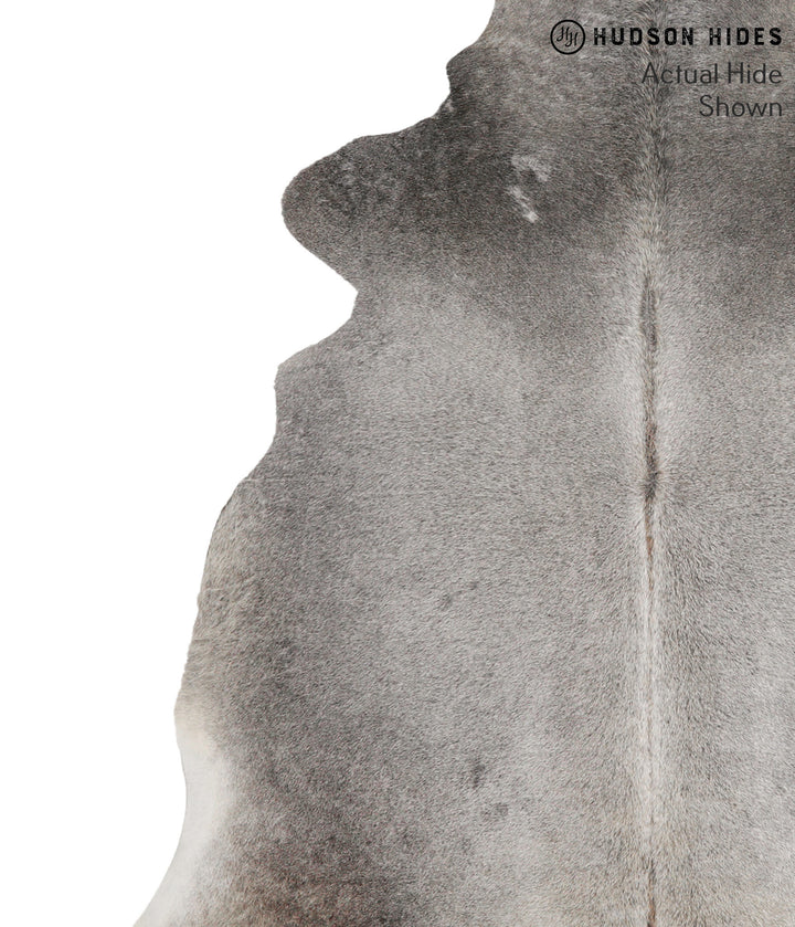 Medium Grey X-Large Brazilian Cowhide Rug 6'7"H x 6'3"W #69215 by Hudson Hides