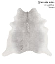 Medium Grey X-Large Brazilian Cowhide Rug 6'3"H x 6'4"W #69278 by Hudson Hides