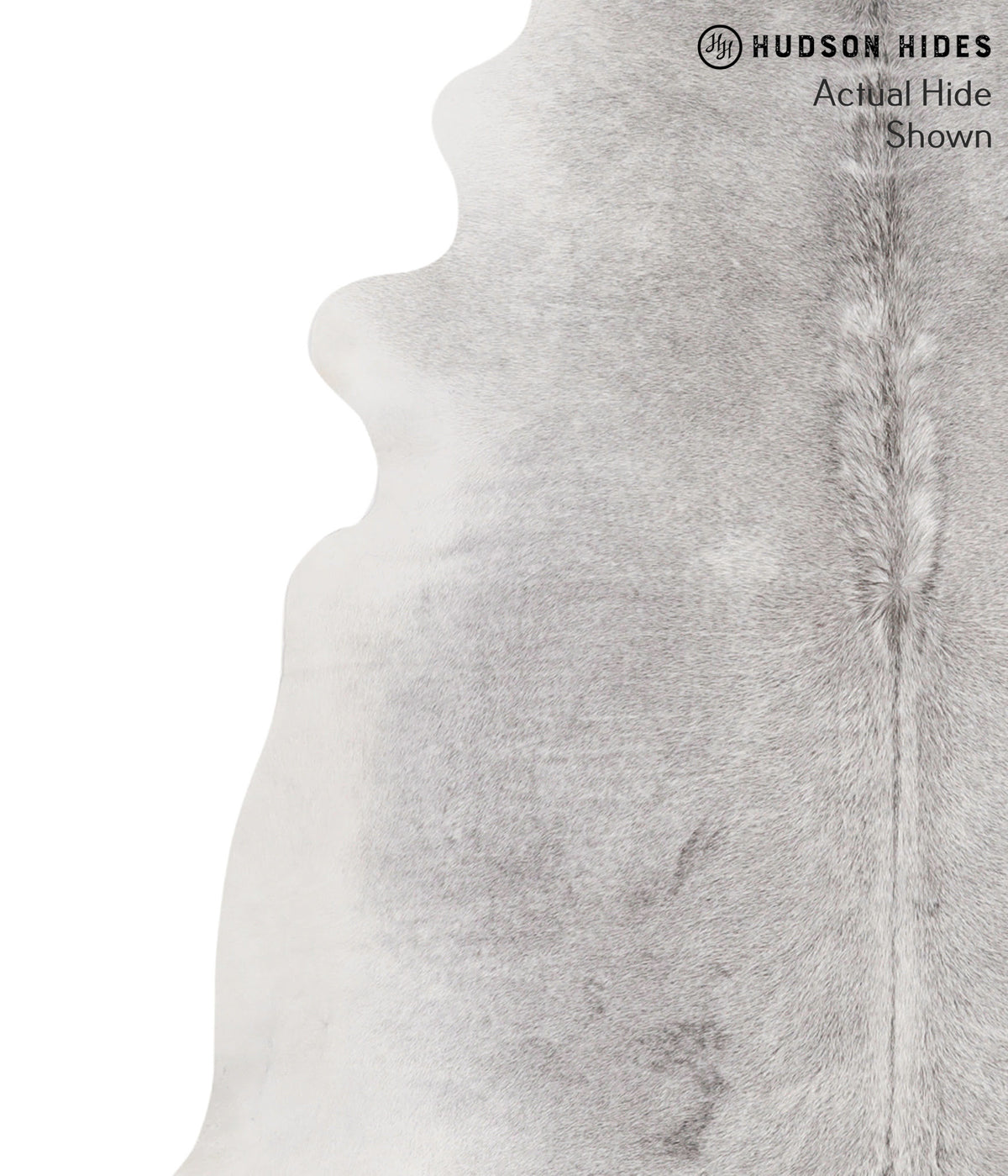 Medium Grey X-Large Brazilian Cowhide Rug 6'3"H x 6'4"W #69278 by Hudson Hides