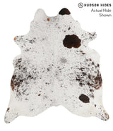 Salt and Pepper Brown Large Brazilian Cowhide Rug 6'6"H x 5'11"W #69306 by Hudson Hides