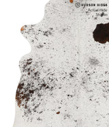 Salt and Pepper Brown Large Brazilian Cowhide Rug 6'6"H x 5'11"W #69306 by Hudson Hides